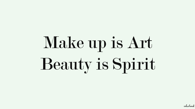 make-up is art