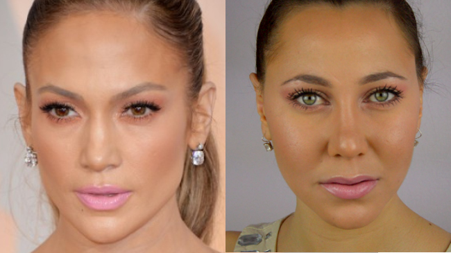 jennifer lopez make up oscar 2015