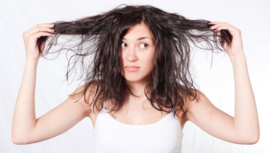 cheveux gras