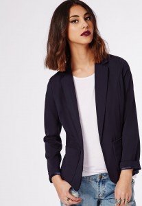 blazer bleu marine kate middleton style casual