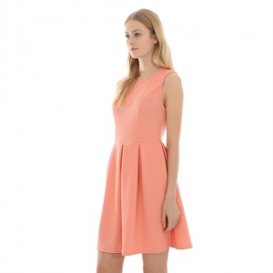 robe patineuse saumon Brigitte Bardot