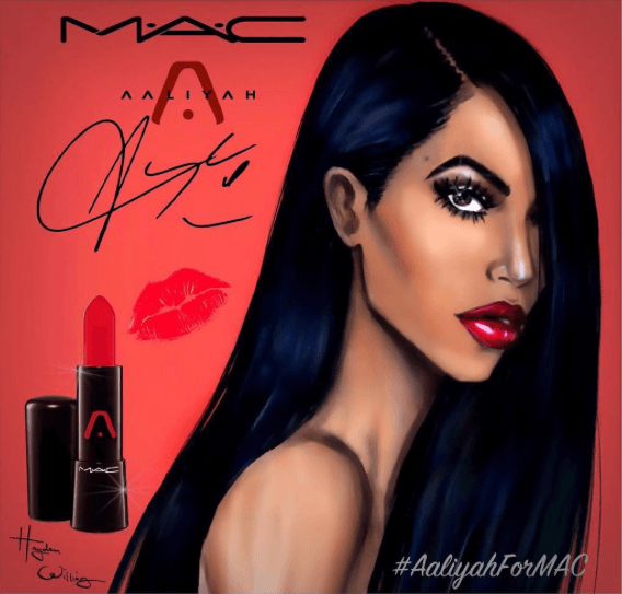 aaliyah et mac cosmetics #aaliyahformac collaboration