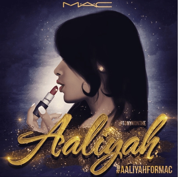 aaliyah et mac cosmetics collaboration