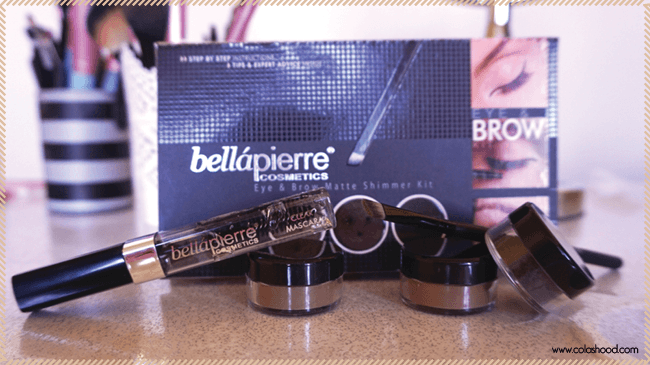 kit eye brow bellapierre cosmetics