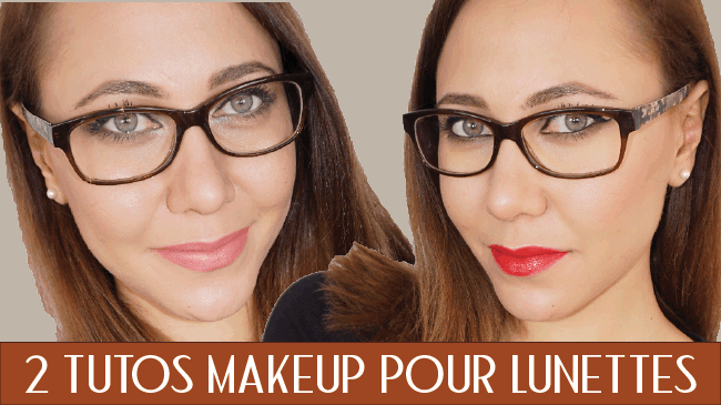maquillage avec des lunettes