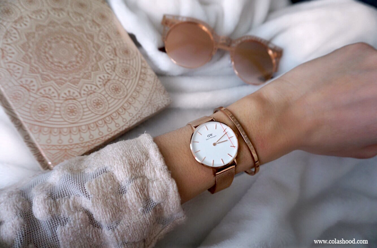 montre daniel wellington femme rose gold
