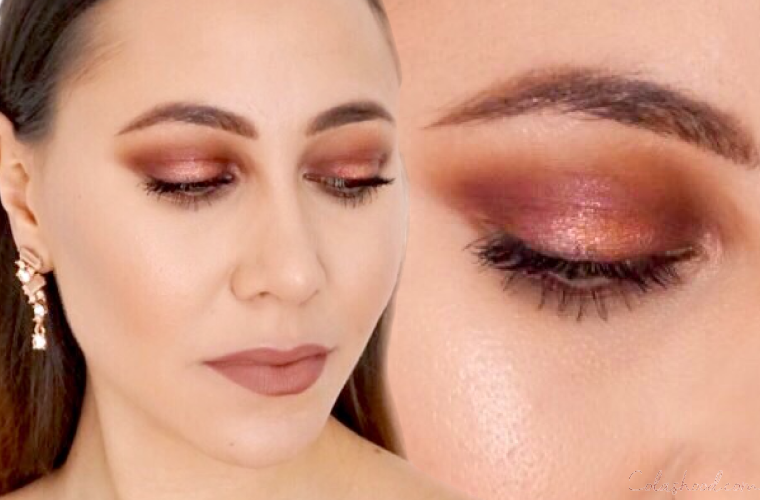 Tuto maquillage rose gold